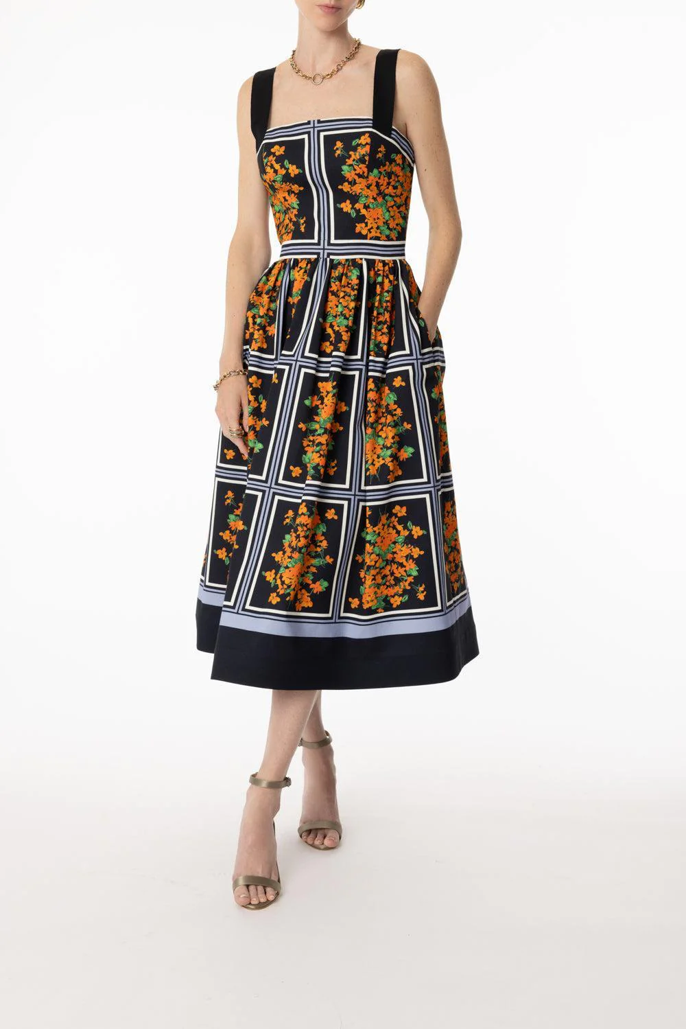 Thick Strap Midi Dress - Image 2