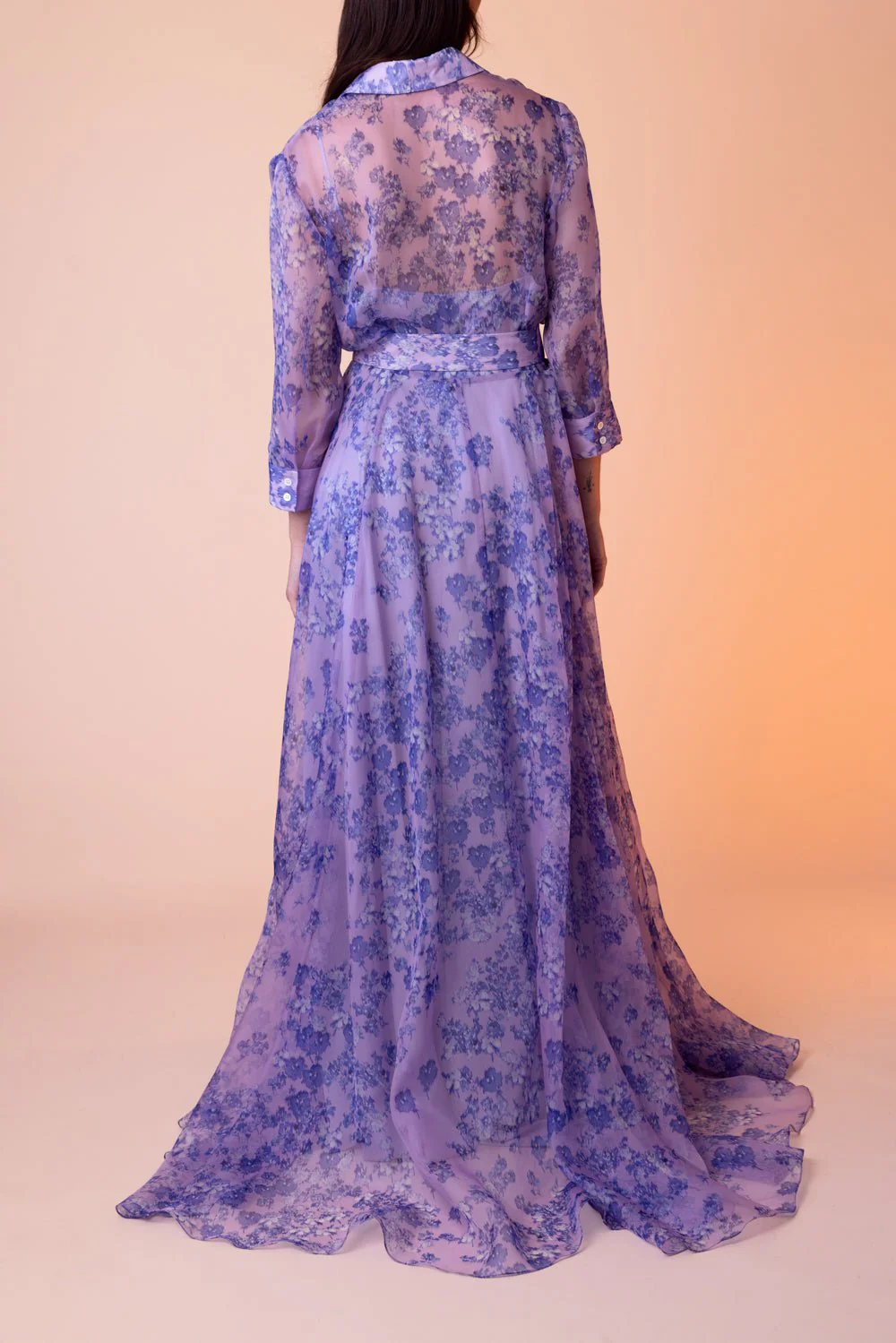 Three Quarter Sleeve Trench Gown - Image 4