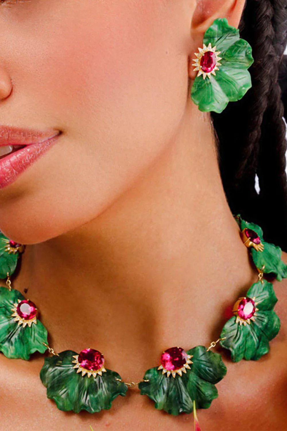 African Jade Mother Nature Earrings - Image 6