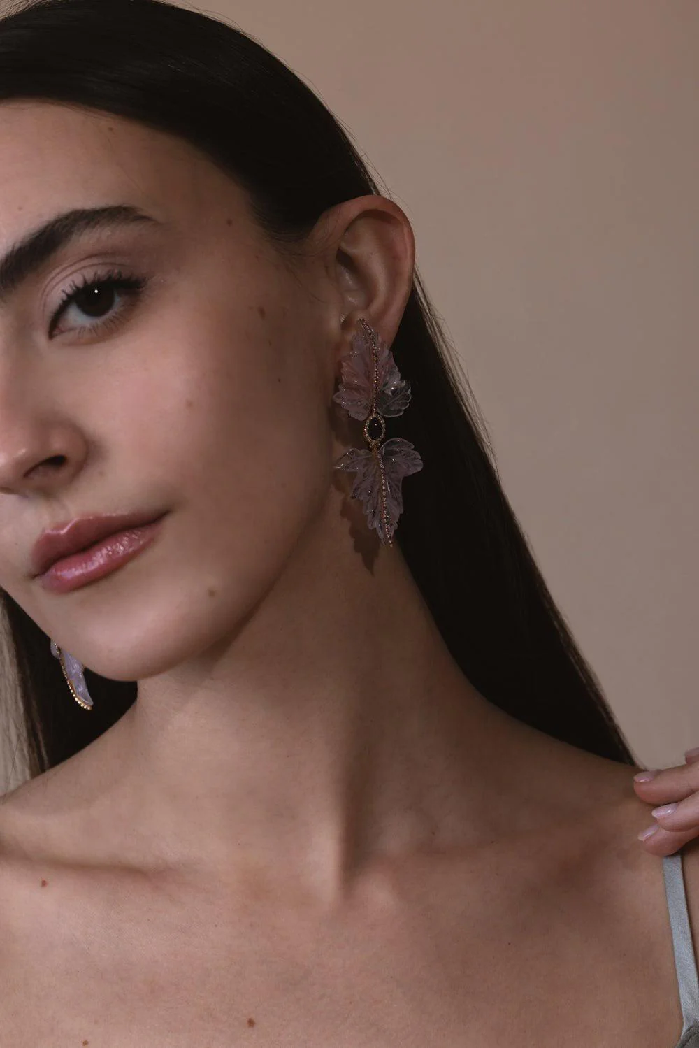 Amethyst Mother Nature Earrings - Image 3