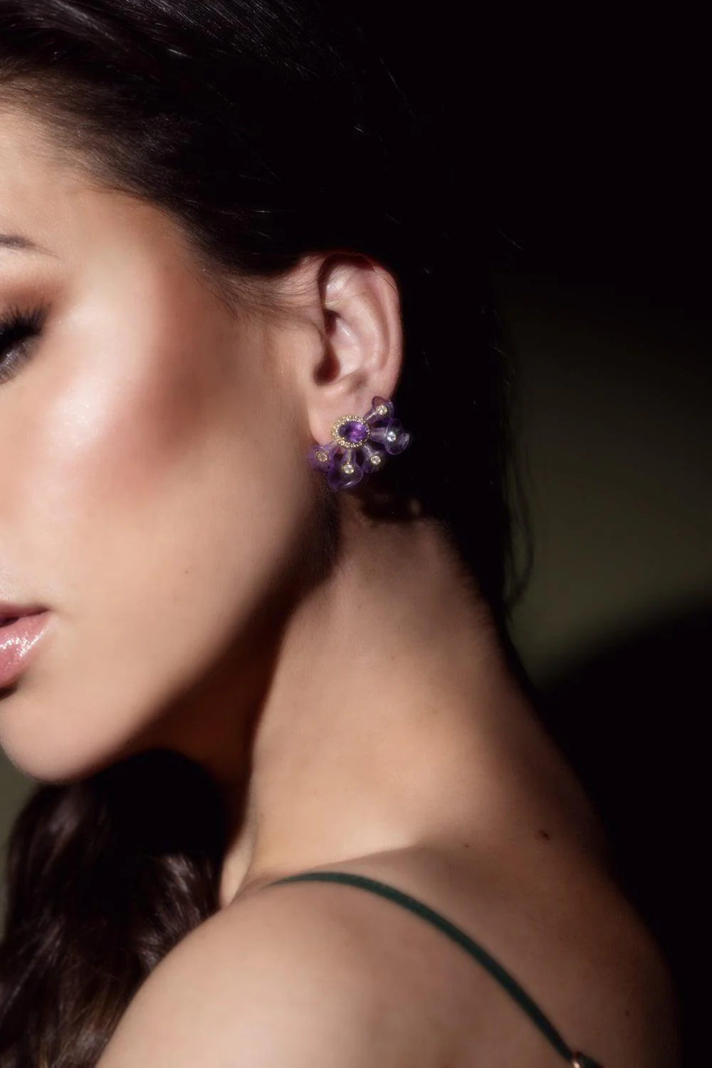 Amethyst Mother Nature Earrings - Image 3
