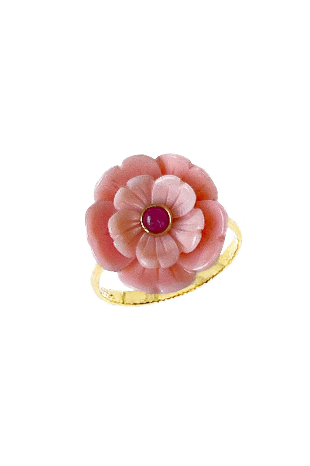 Quartz Flower Ring