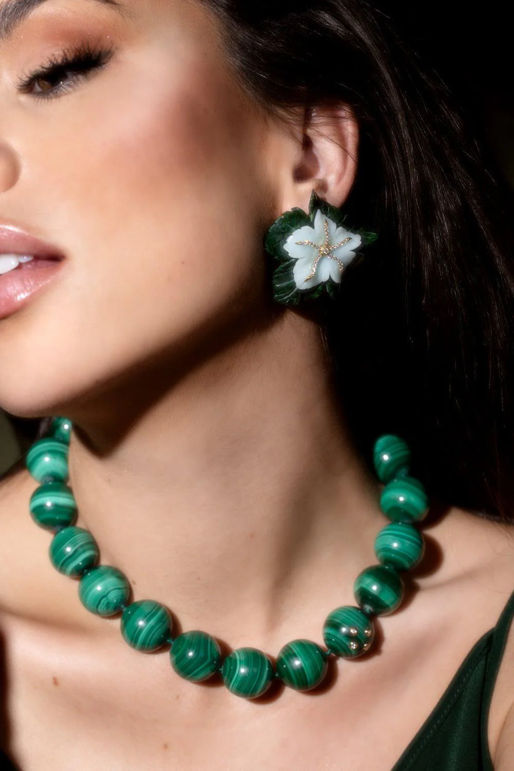 Quartzite Jade Mother Nature Earrings - Image 3