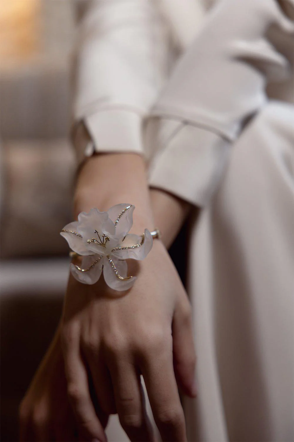 Rock Crystal Flower Mother Nature Bracelet - Image 3