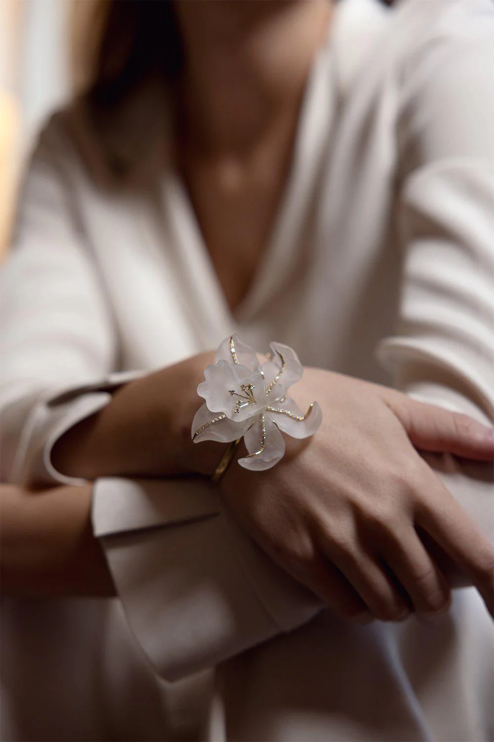 Rock Crystal Flower Mother Nature Bracelet - Image 4