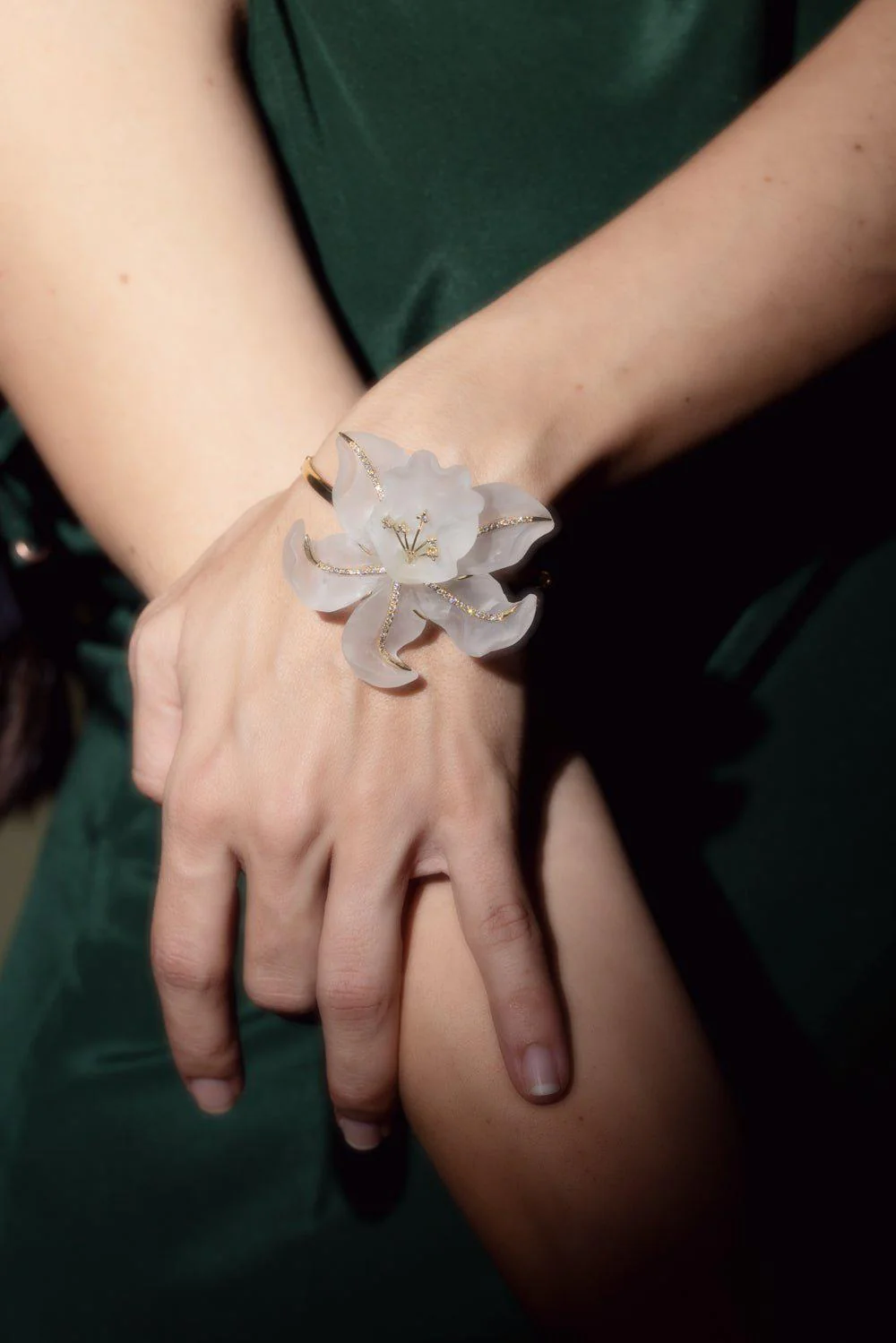 Rock Crystal Flower Mother Nature Bracelet - Image 5