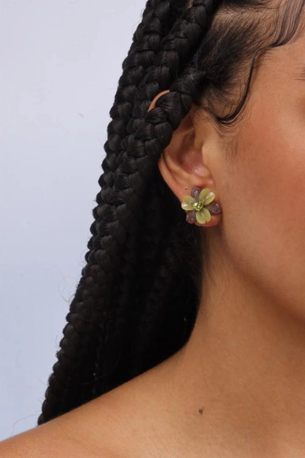 Small Aventurine Mother Nature Earrings - Image 2