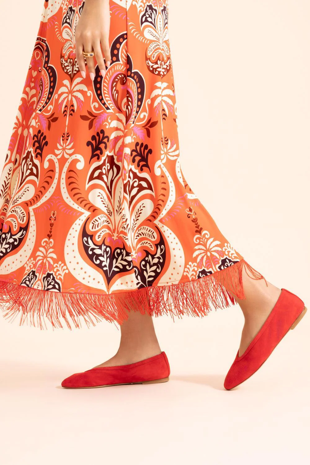 Dafne Flat - Red - Image 2