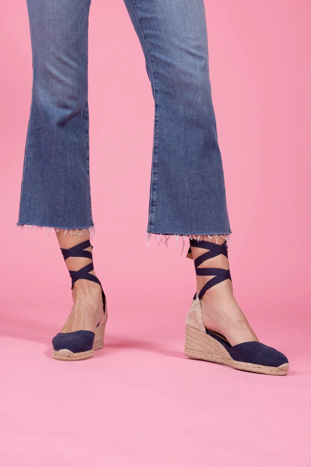 Carina Wedge Sandal - Azul Oxford - Image 3