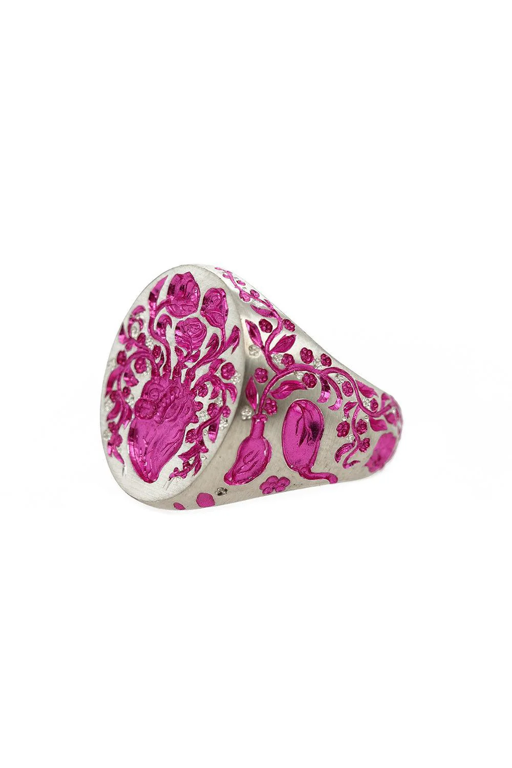 Pink Heart Classic Signet Ring - Image 6