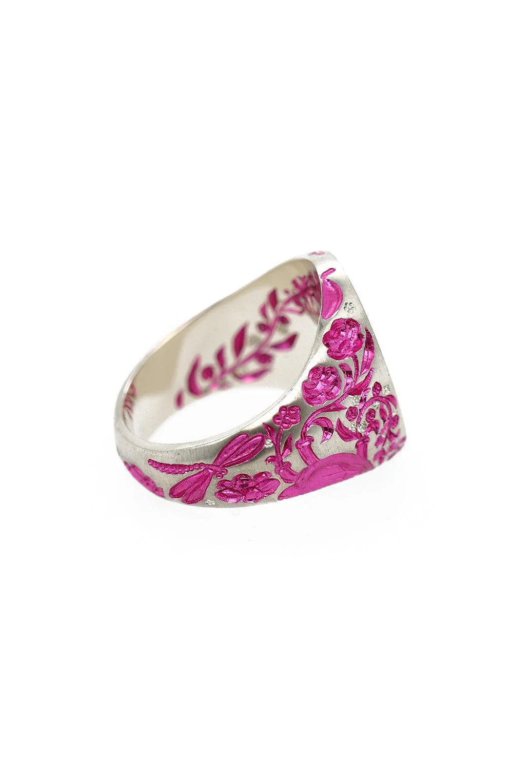 Pink Heart Classic Signet Ring - Image 7