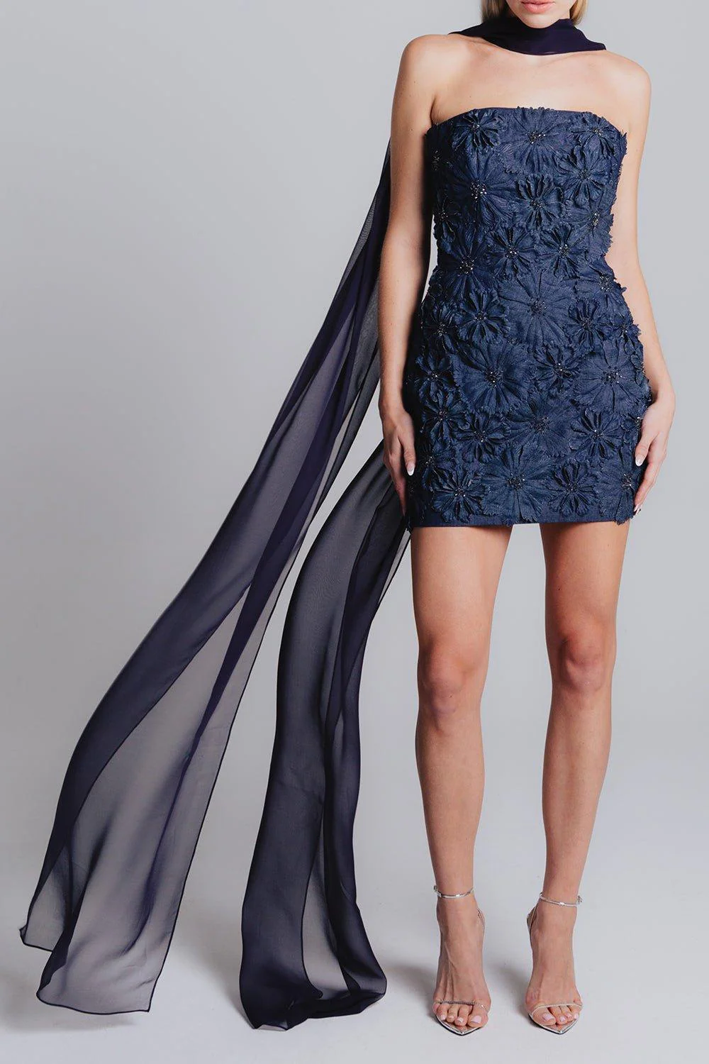 Allover Petal Mini Dress - Image 3