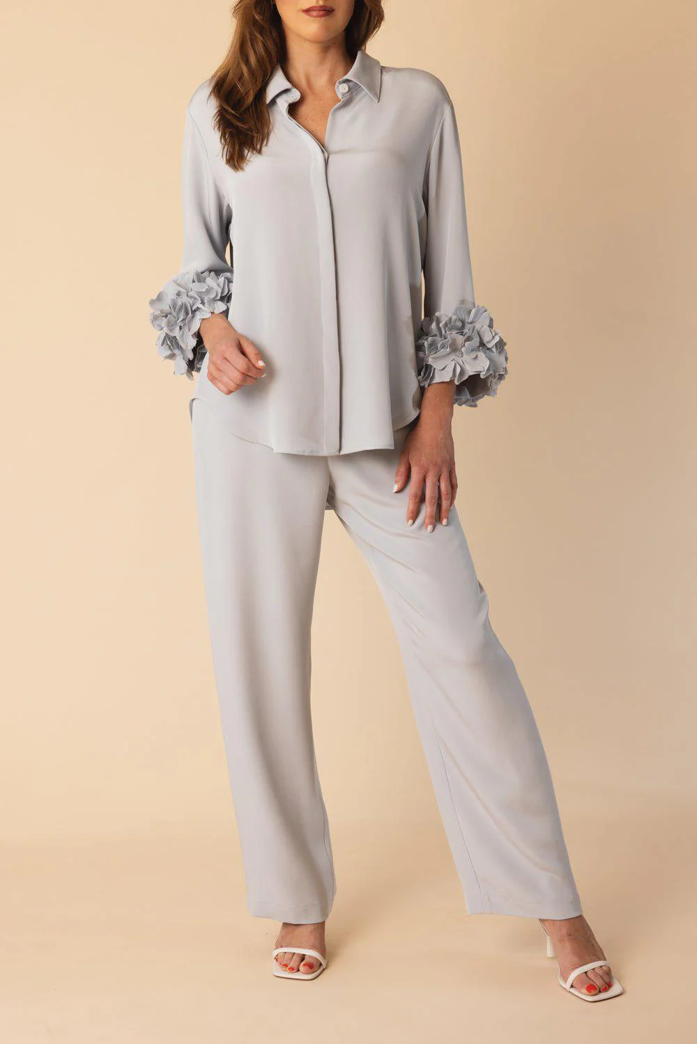Classic Pull On Pant - Silver Blue - Image 2
