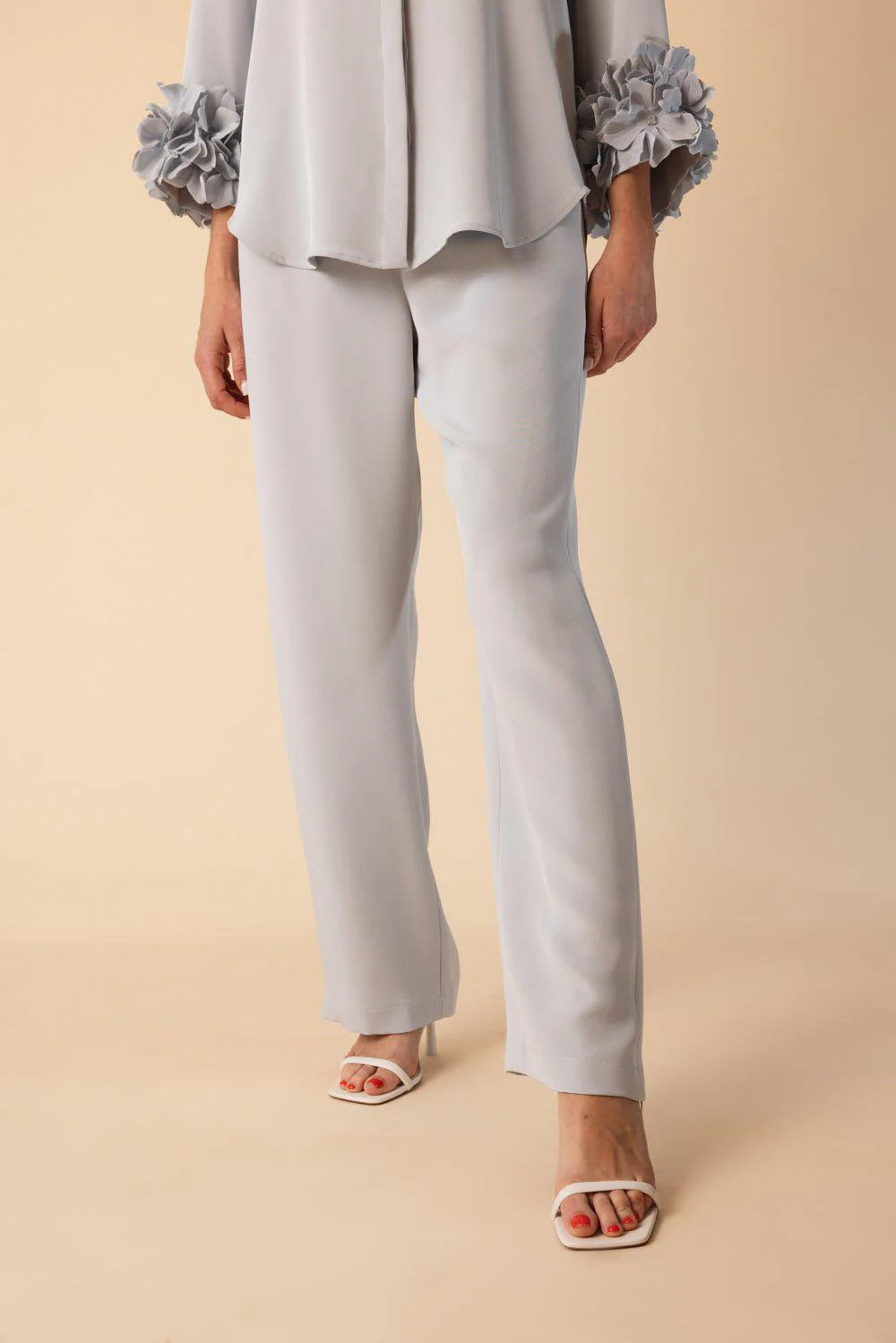Classic Pull On Pant - Silver Blue - Image 3