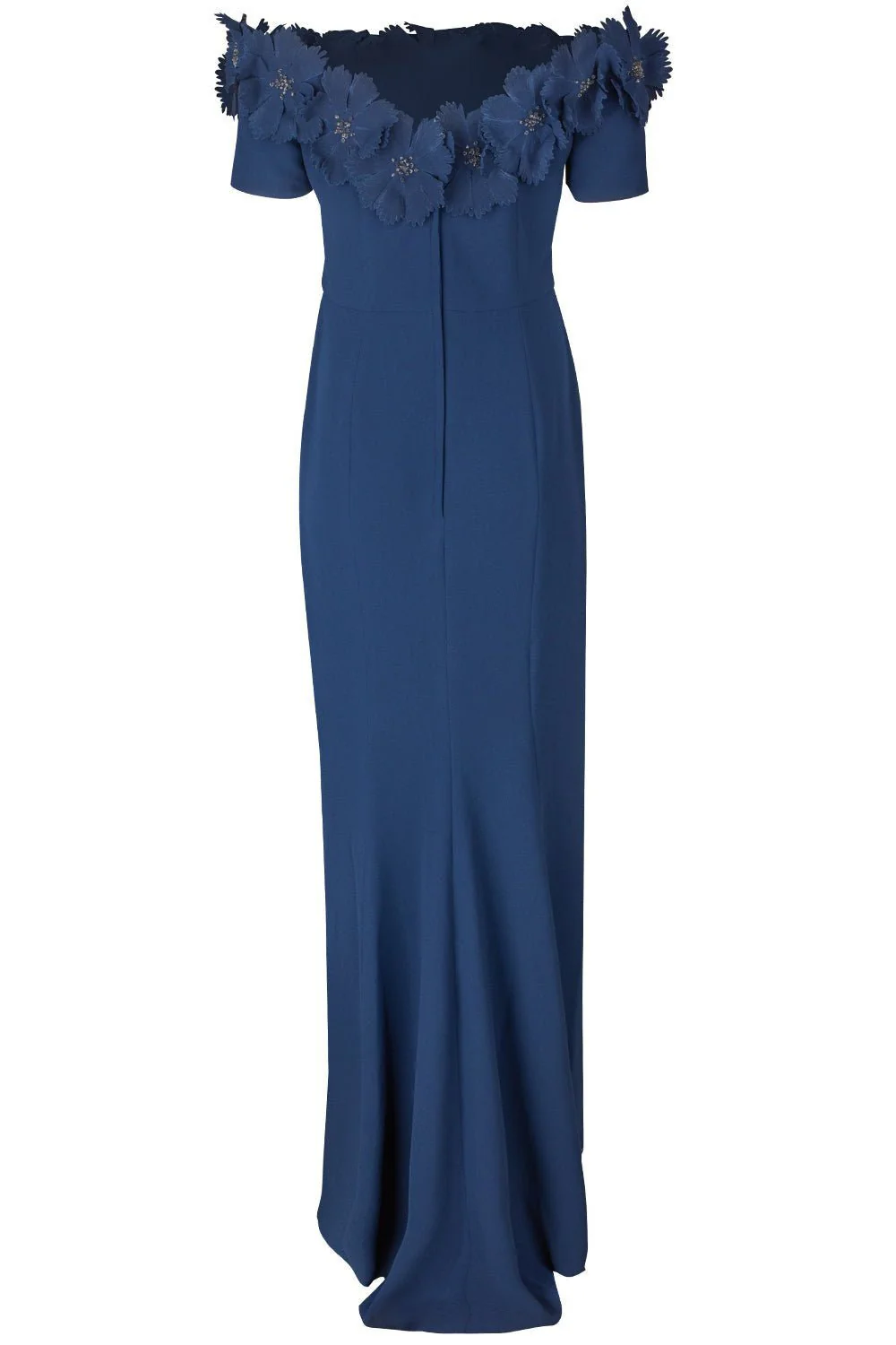 Off The Shoulder Open Sunflower Sheath Dress - Image 5