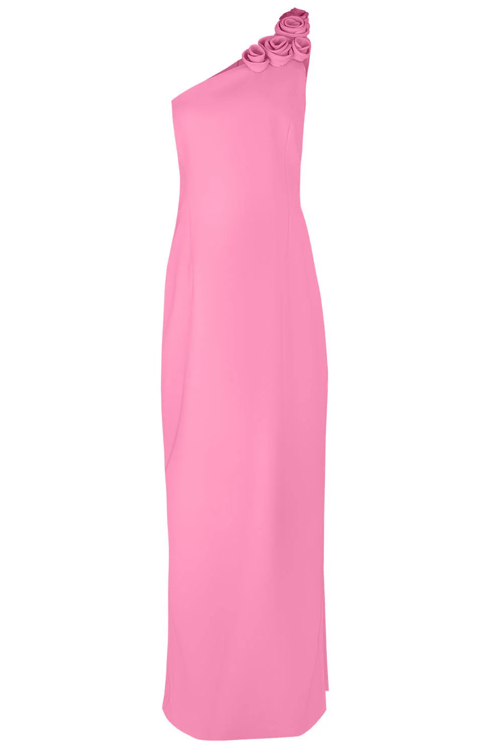 One Shoulder Floral Gown