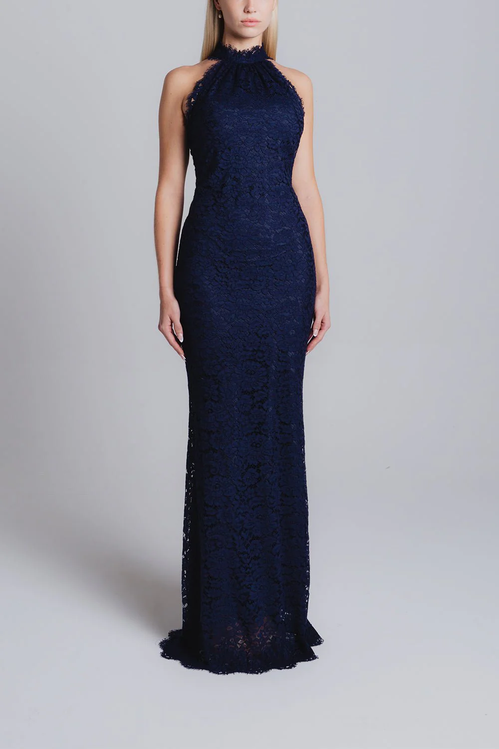 T Neck Lace Gown - Image 2