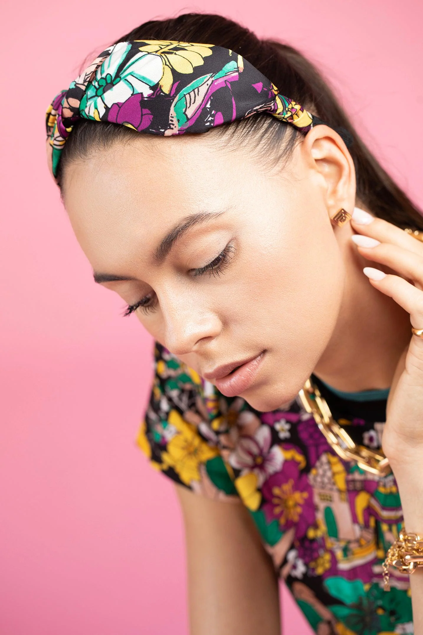 Cerchietto headband - Temples in Twill - Image 2