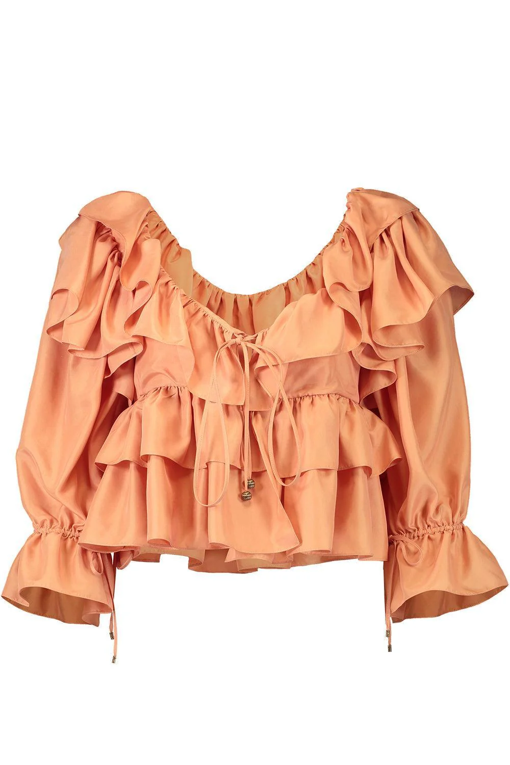 Cropped Ruffle Top