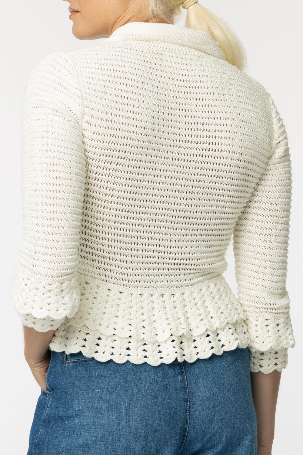 Fitted Ruffle Cardigan - Image 4
