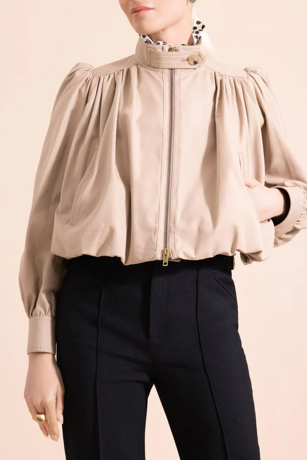 Gathered Boule Jacket - Image 2