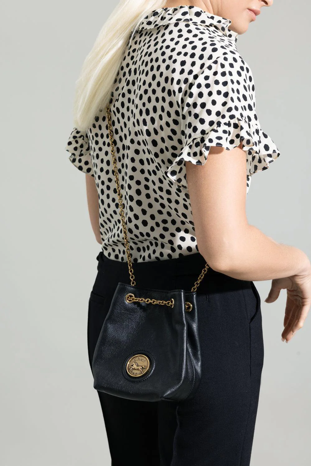 Horse Medal Mini Bucket Bag - Image 3