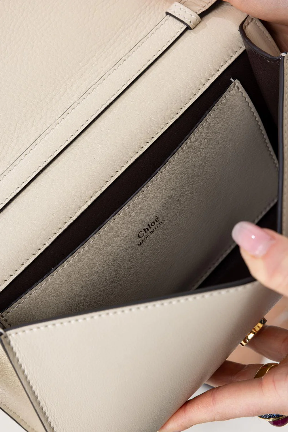 Iconic Crossbody Bag - Sweet Beige - Image 3