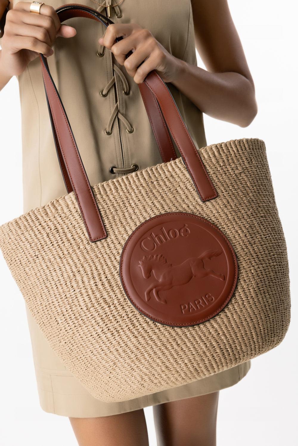 LARGE HORSE MEDAL BASKET BAG - Image 2