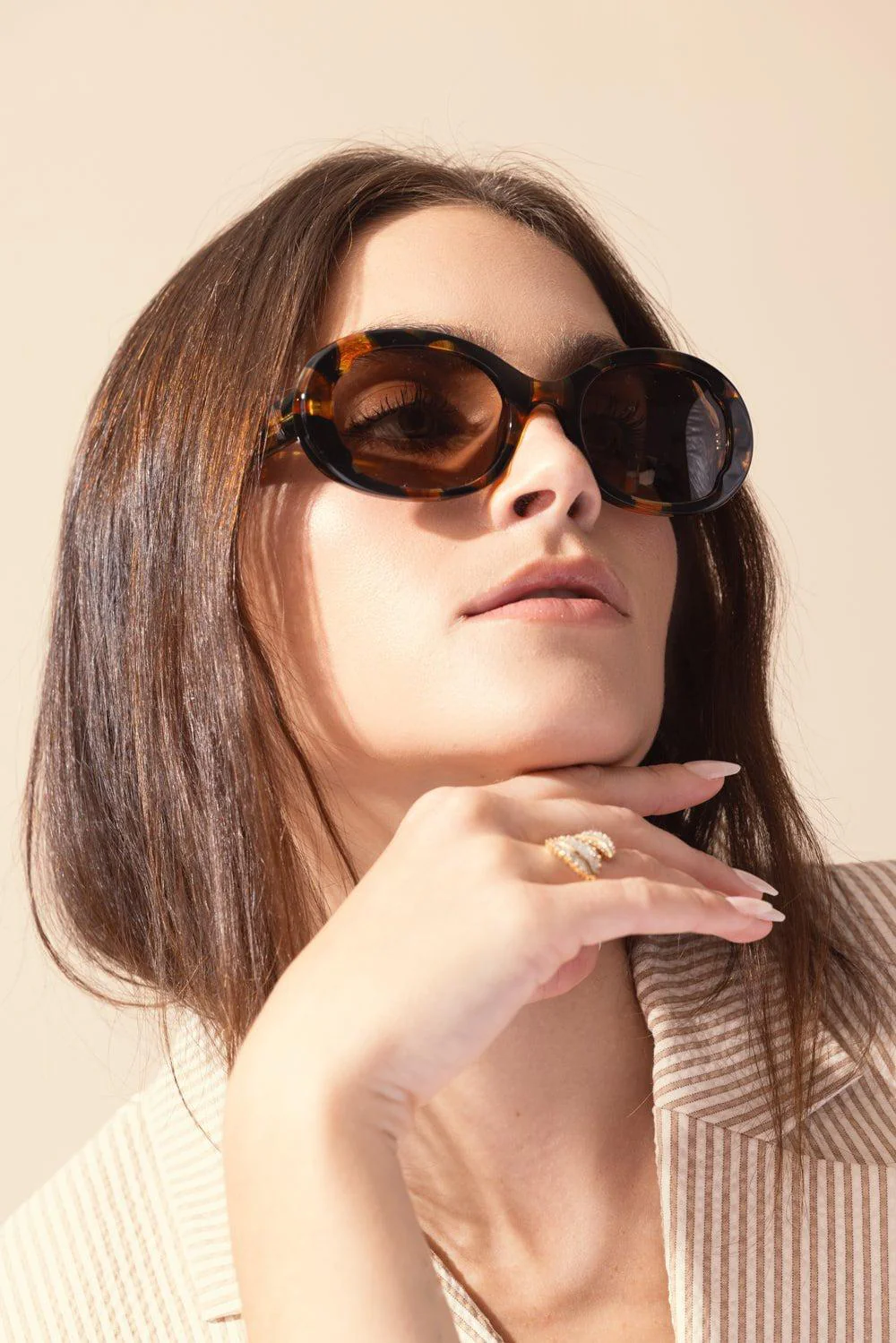 Round Sunglasses - Havana Tortoise - Image 3