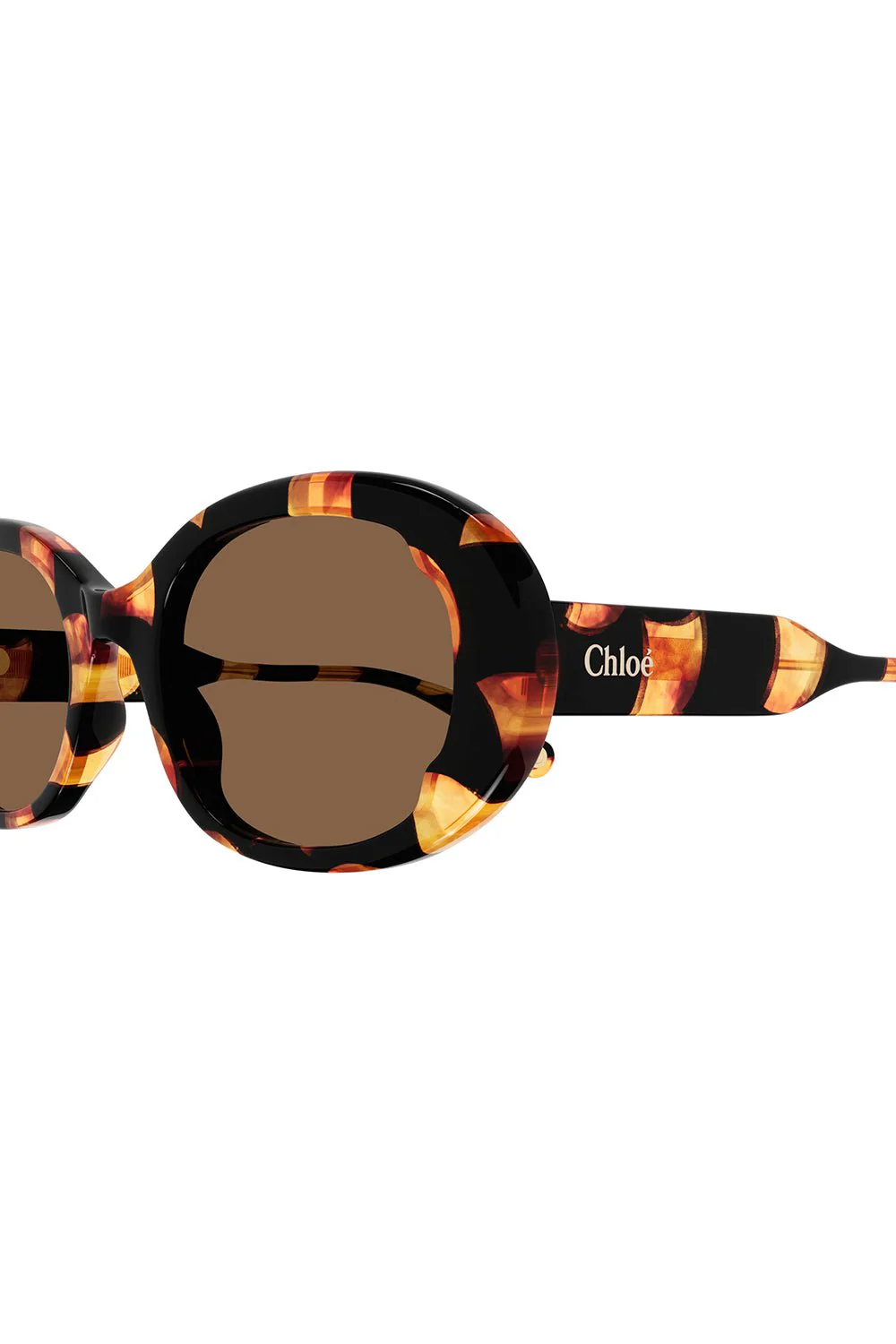 Round Sunglasses - Havana Tortoise - Image 5