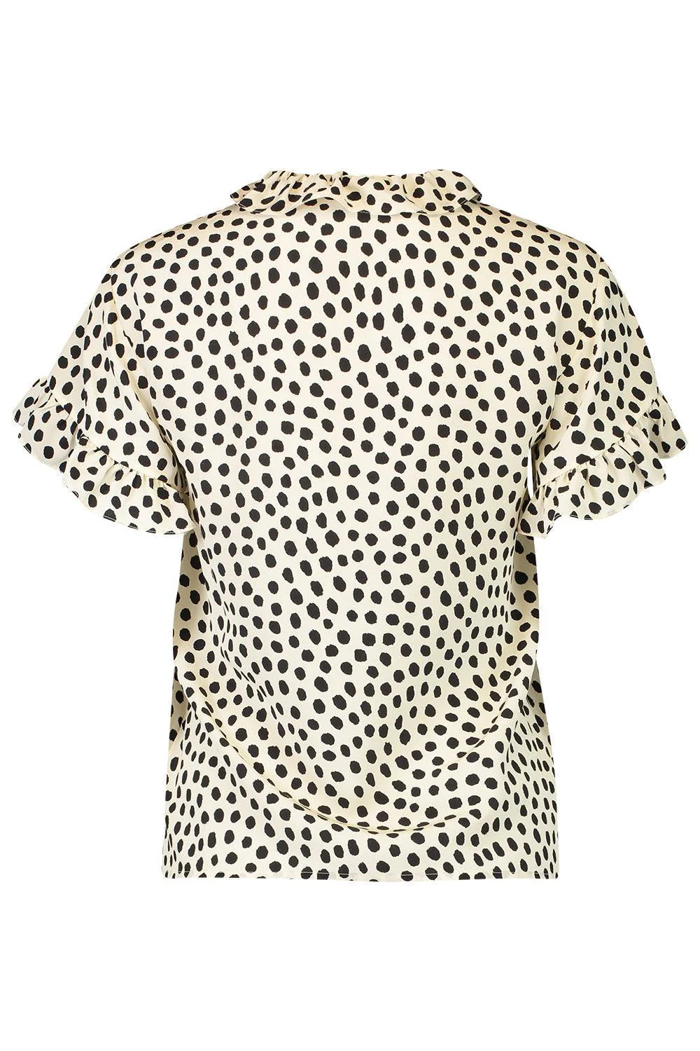 Short Sleeve Ruffle Blouse - Image 5