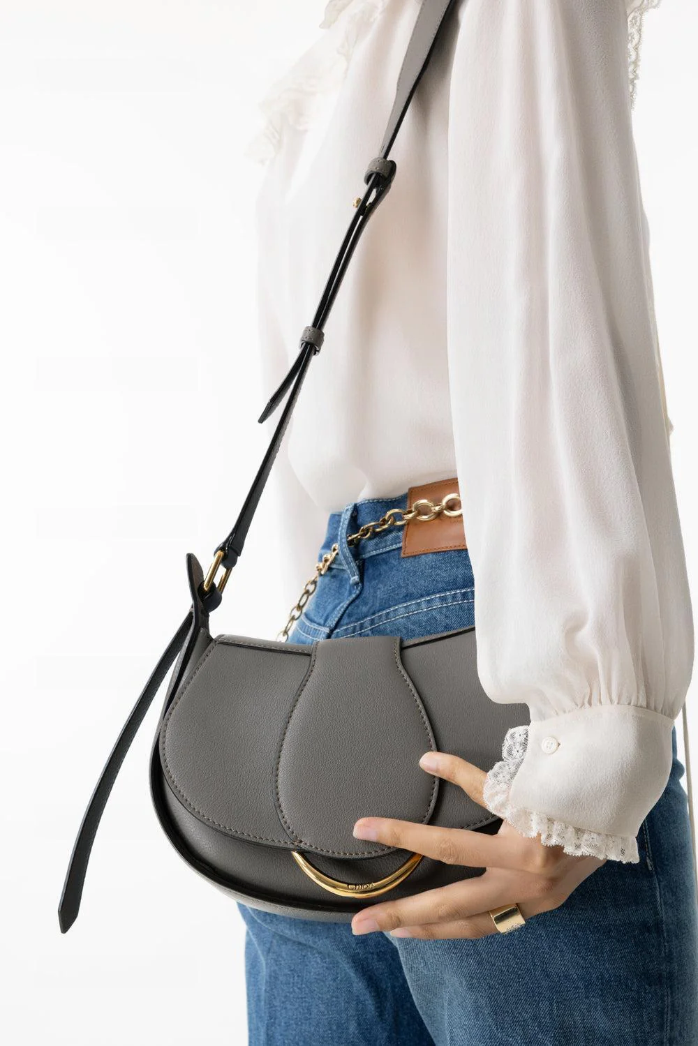 SMALL RIDE SHOULDER BAG - FLANNEL GREY - Image 2
