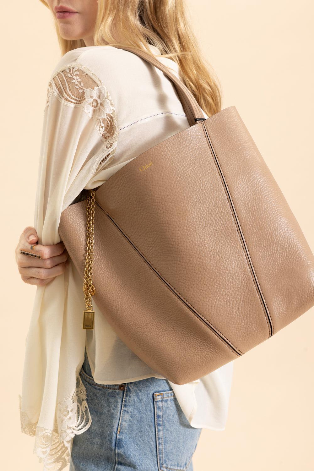 Small Spin Leather Shoulder Bag - Woodrose - Image 2