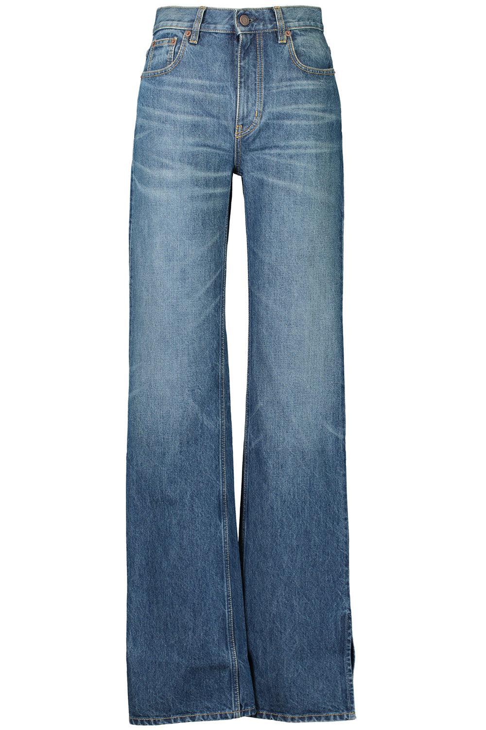Split Hem Straight Jeans