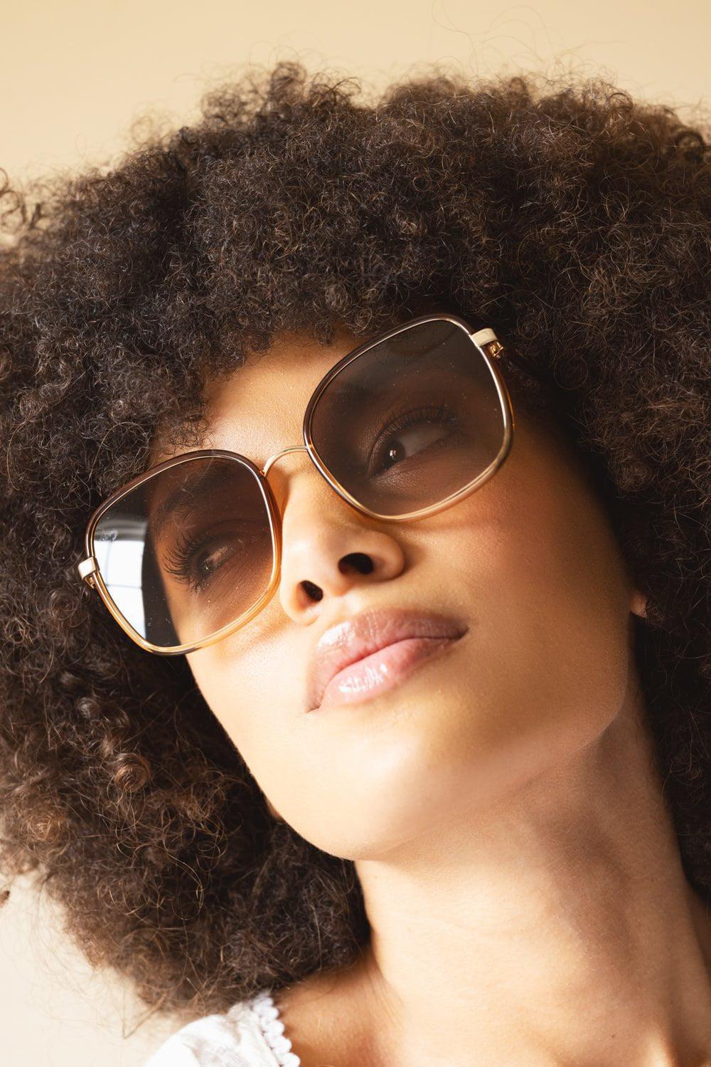 Full Rim Sunglasses - Brown - Image 3