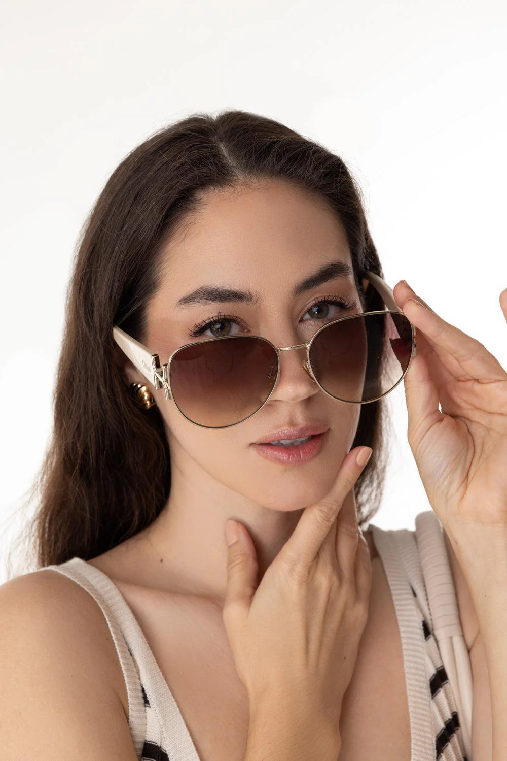 Oval Aviator Sunglasses - Image 2