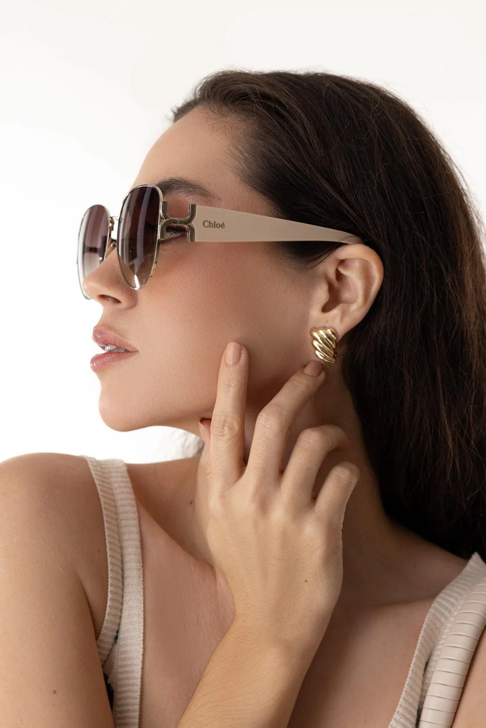 Oval Aviator Sunglasses - Image 3