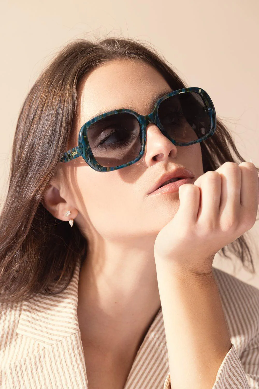 Patterened Square Sunglasses - Image 2