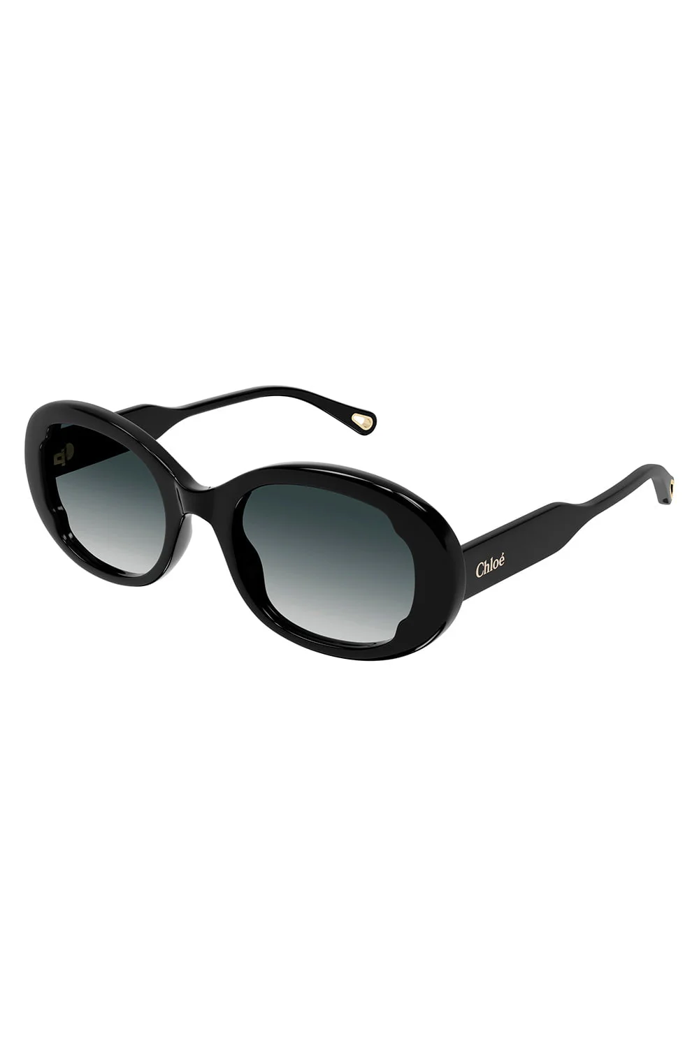 Round Sunglasses - Black Grey - Image 5