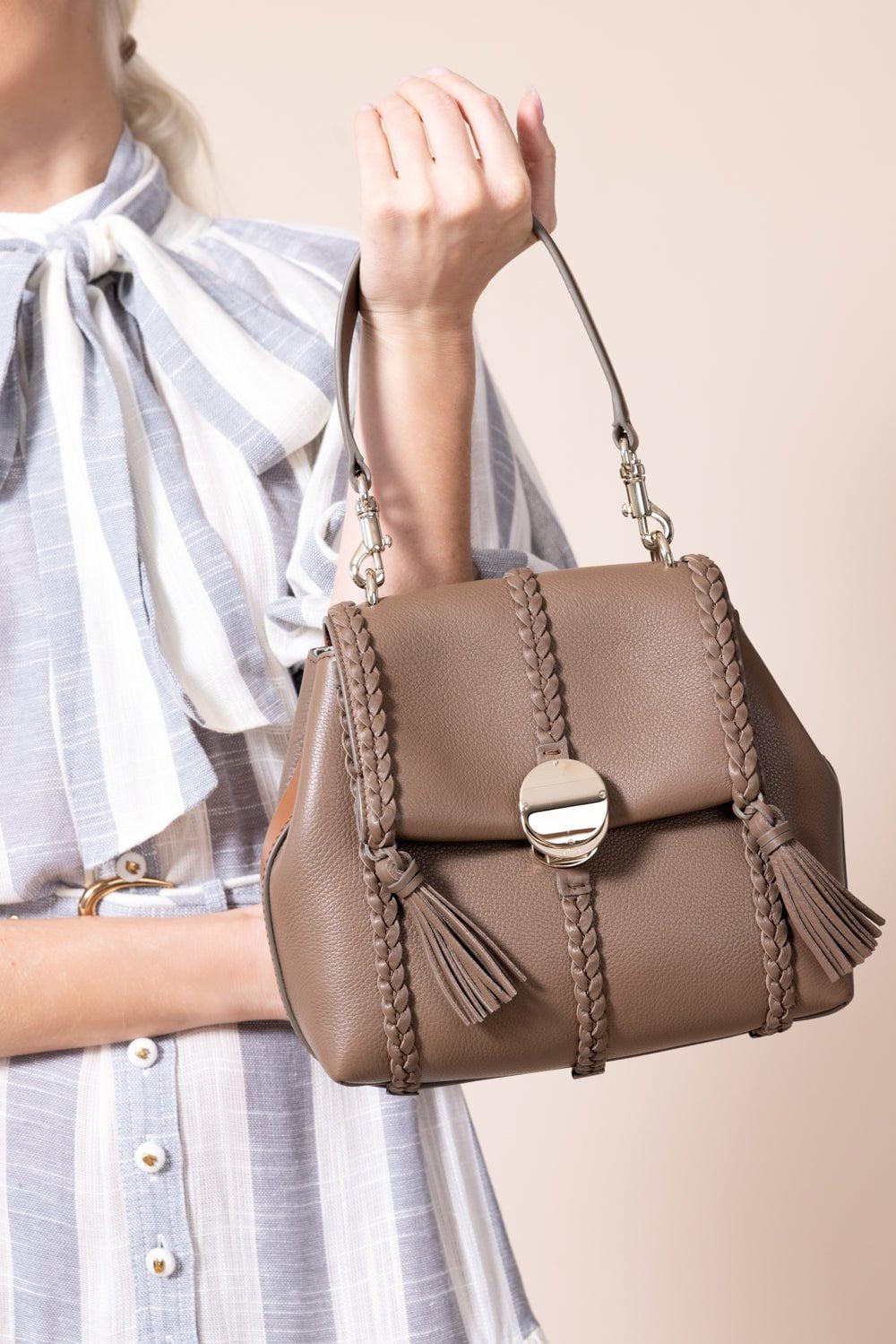 Small Penelope Shoulder Bag- Dark Nut - Image 3