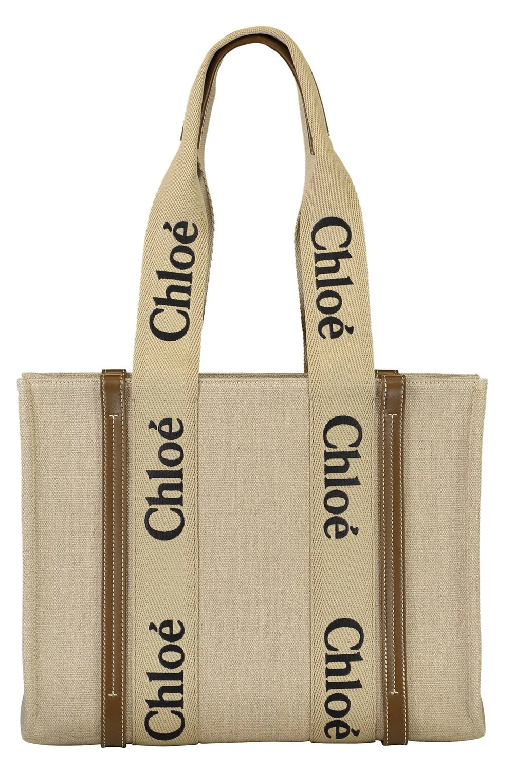 Woody Monogram Tote - Bronze Brown