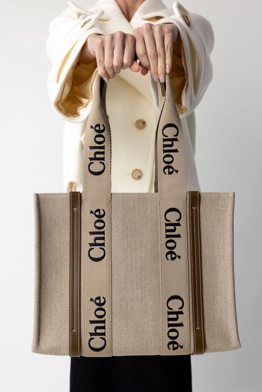Woody Monogram Tote - Bronze Brown - Image 3