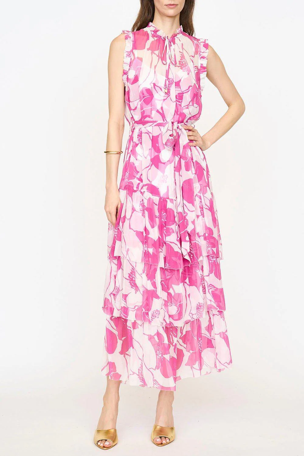 Christian Dress - Pink Floral - Image 3