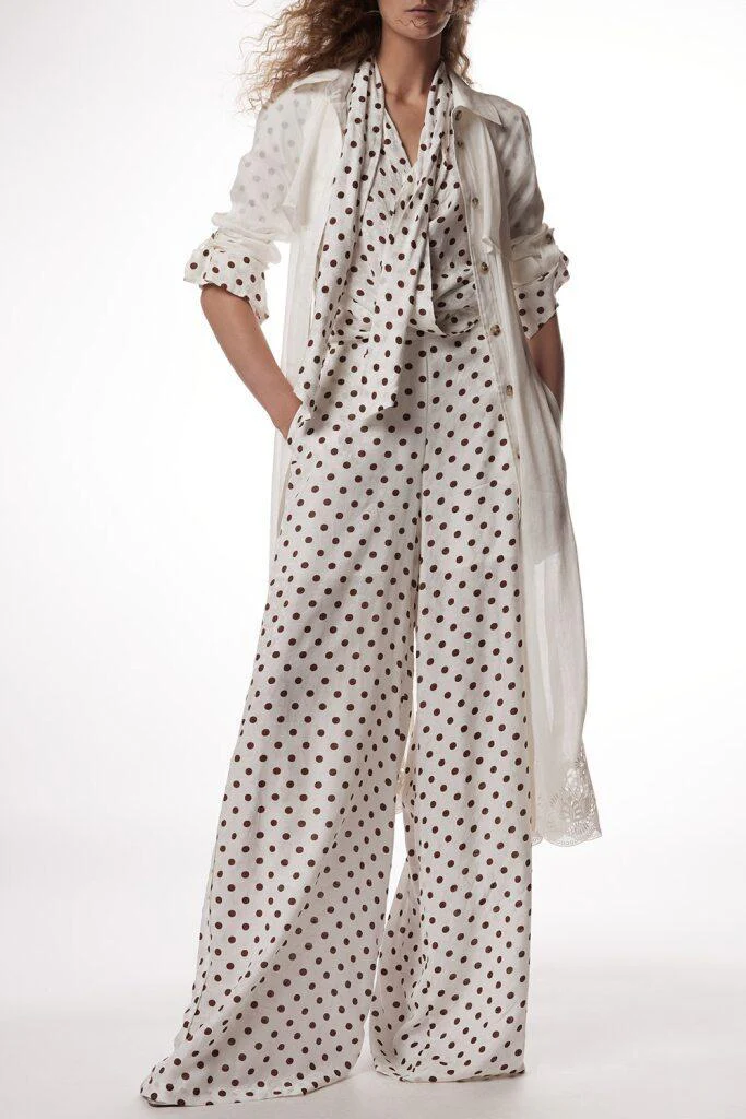 Marta Pant - Brown Polka Dot - Image 2