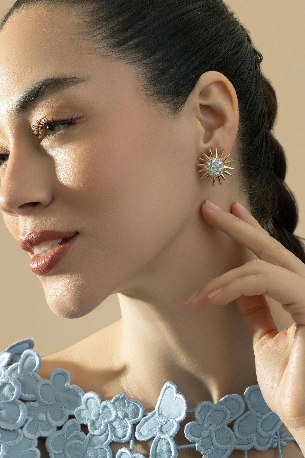 Diamond Spike Earrings - Image 2