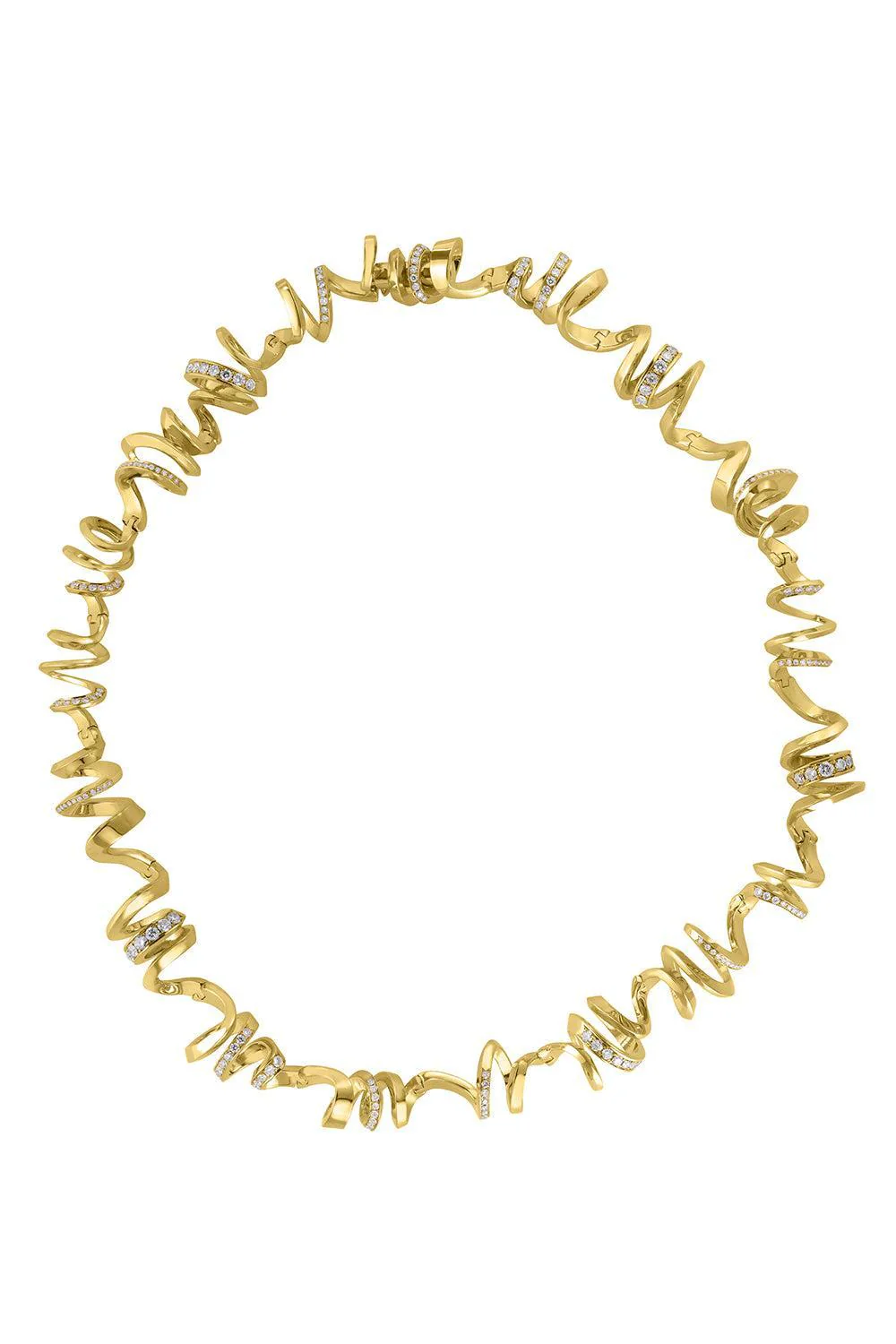 Diamond Spiral Necklace