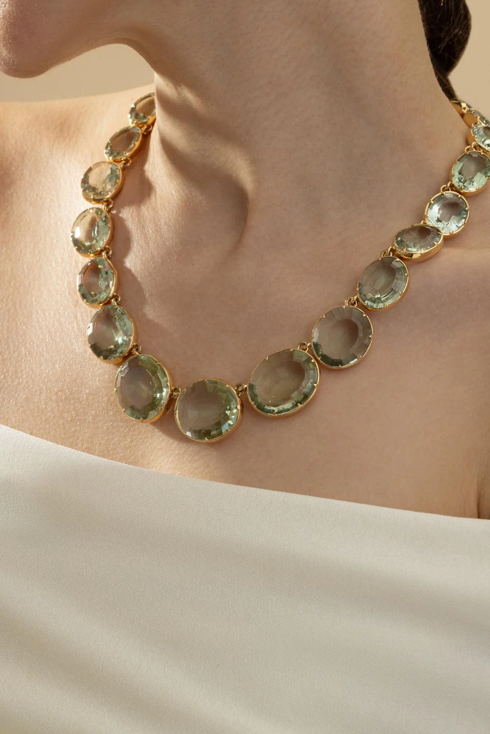 Green Amethyst Riviera Necklace - Image 3