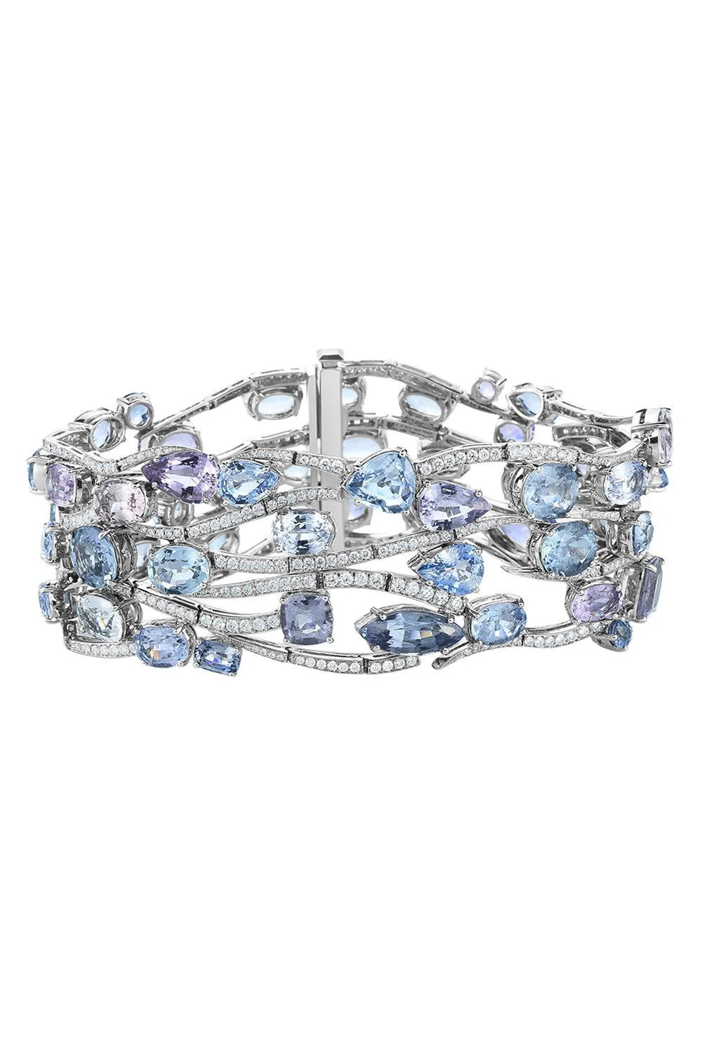 Mixed Sapphire Diamond Frost Bracelet