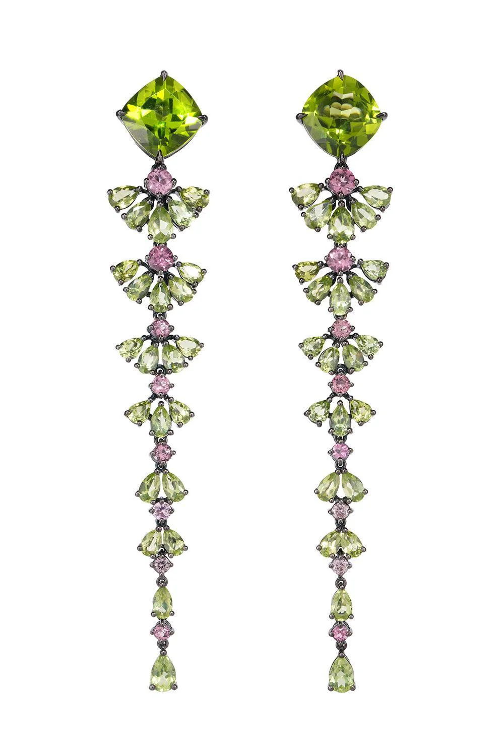 Peridot Tourmaline Earrings