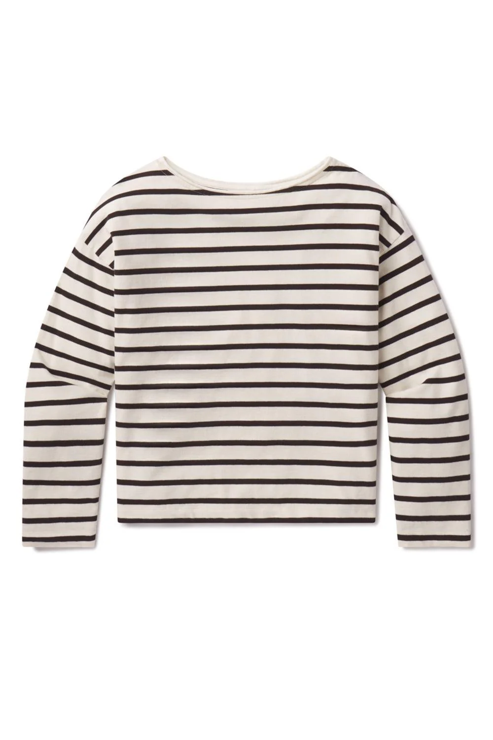Boat Neck Long Sleeve Top